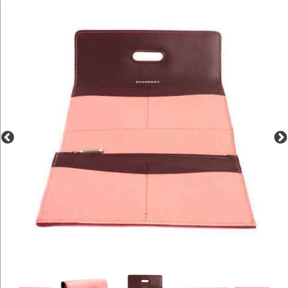 Like New Burberry D Ring Continental Long Wallet Pink - Picture 8 of 8